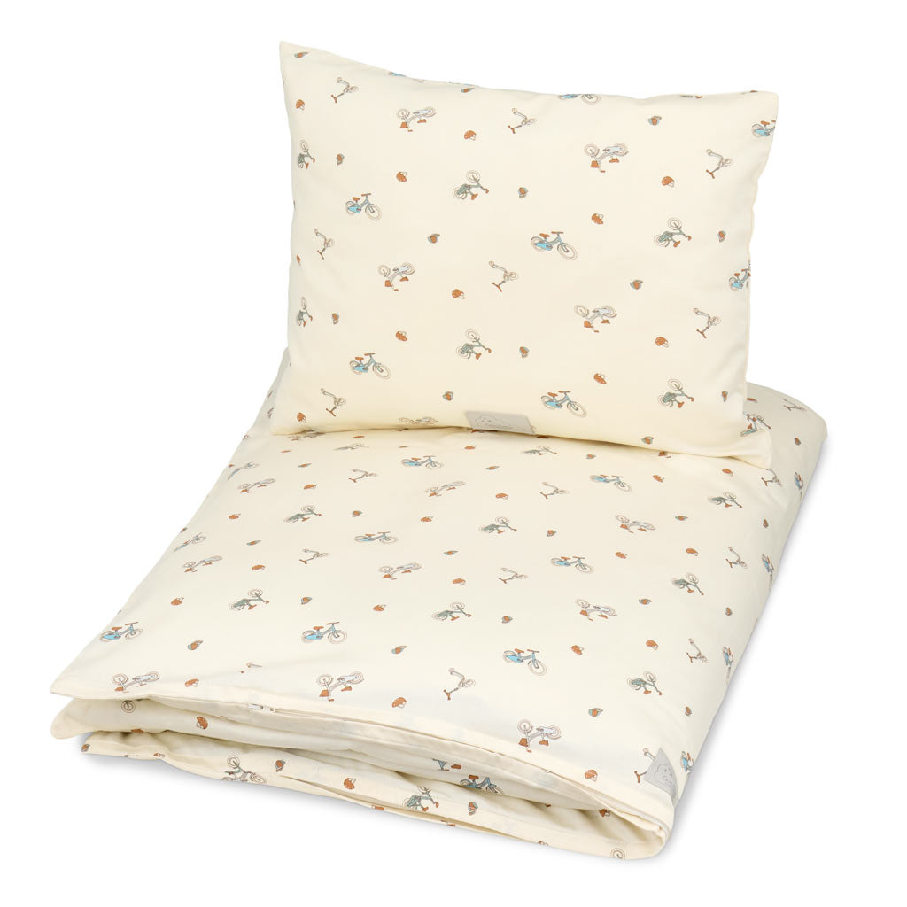 Bedding set, Baby, 70x100cm - GOTS - Bicycles