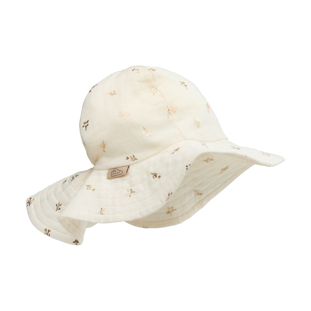 Lou Sun Hat - GOTS - Gold Flower