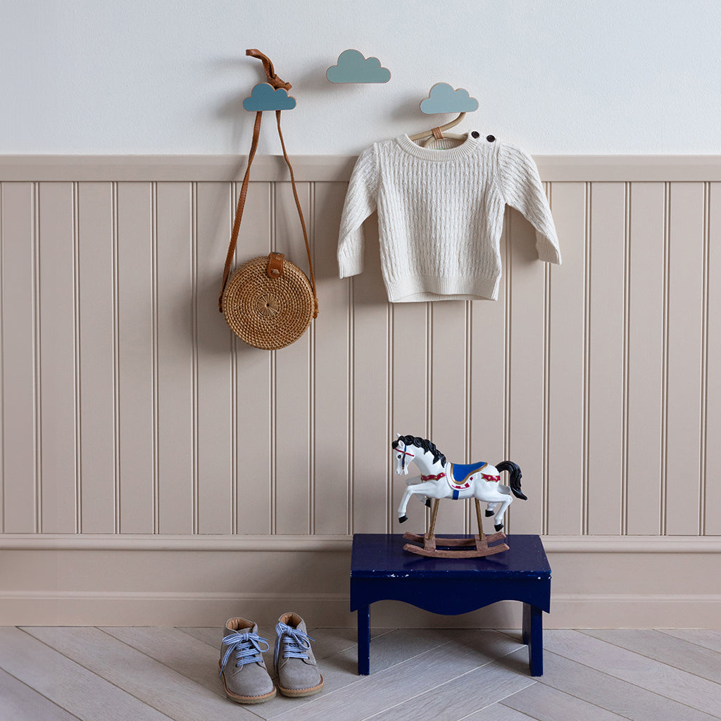 Wooden Cloud Hooks, 3-pack