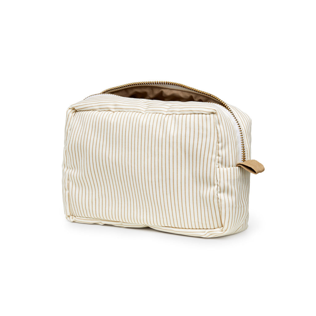 Make Up Purse - OCS Classic Stripes Camel