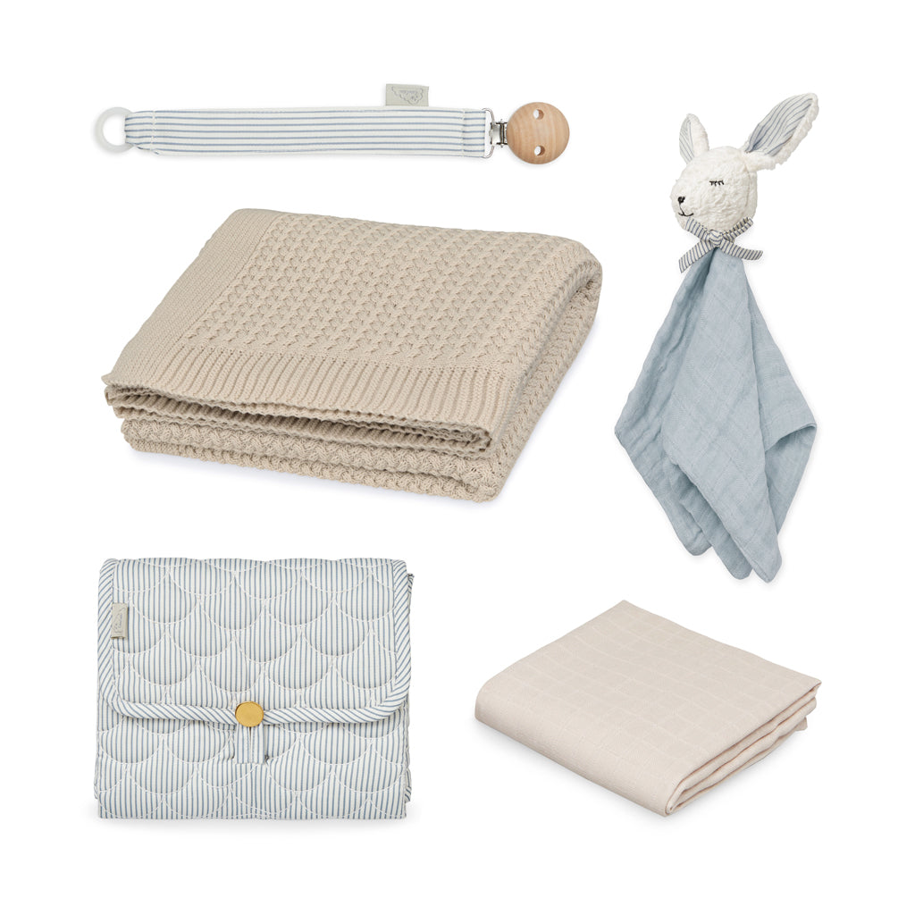 Baby Shower Hamper - Classic Stripes Blue