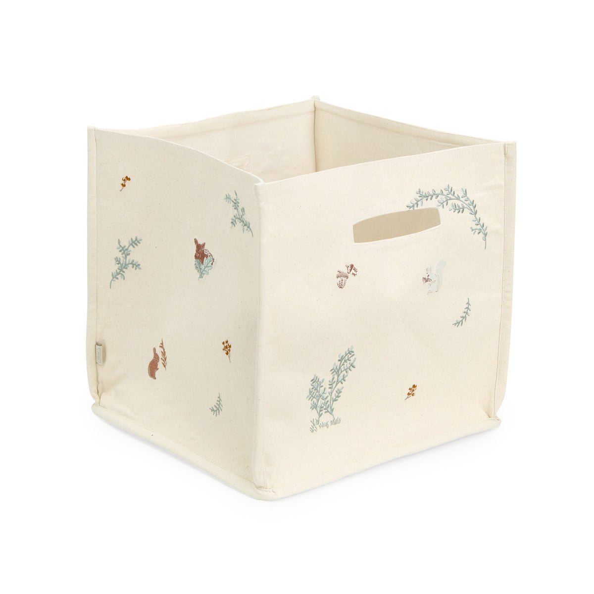 Canvas Storage Basket - GOTS - Woodland