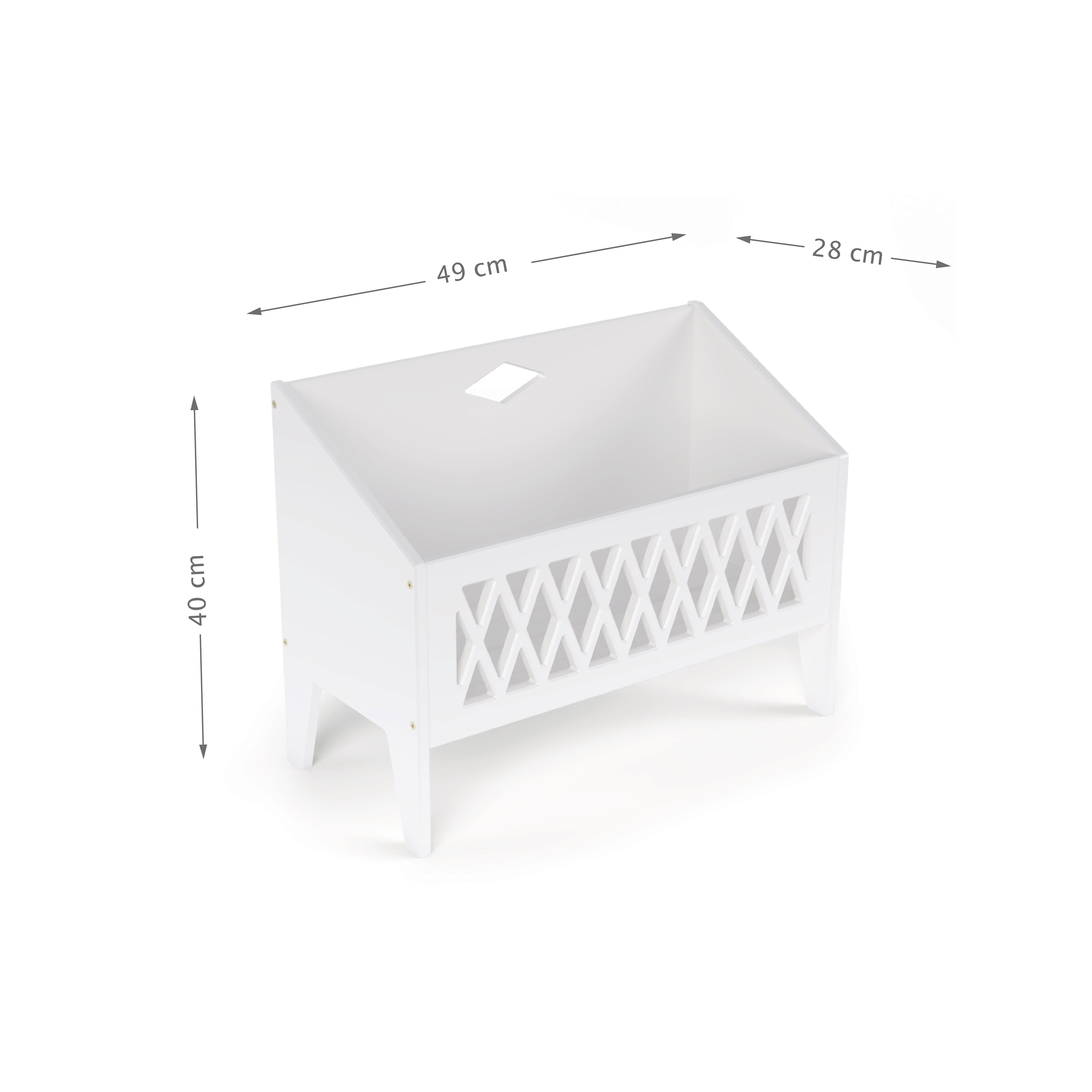 Harlequin Book Bench - White