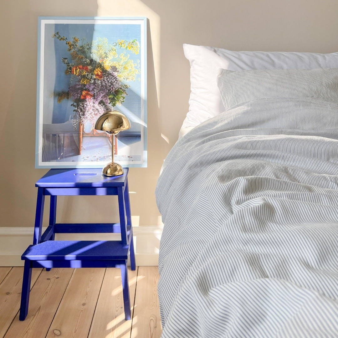 Bedding, Single, 140x200cm - GOTS Classic Stripes Blue