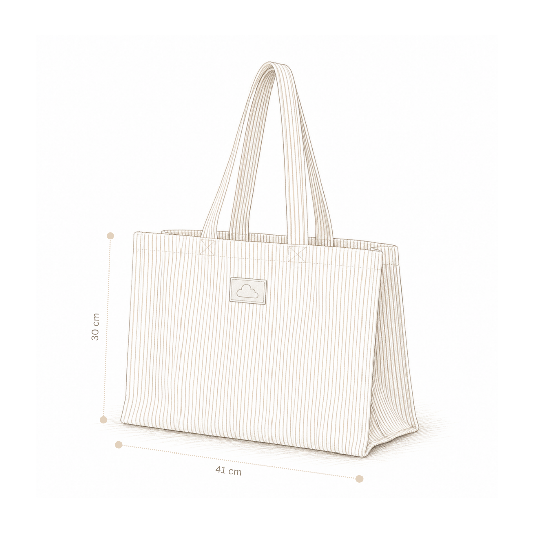 Canvas Tote Bag - GOTS - Bows