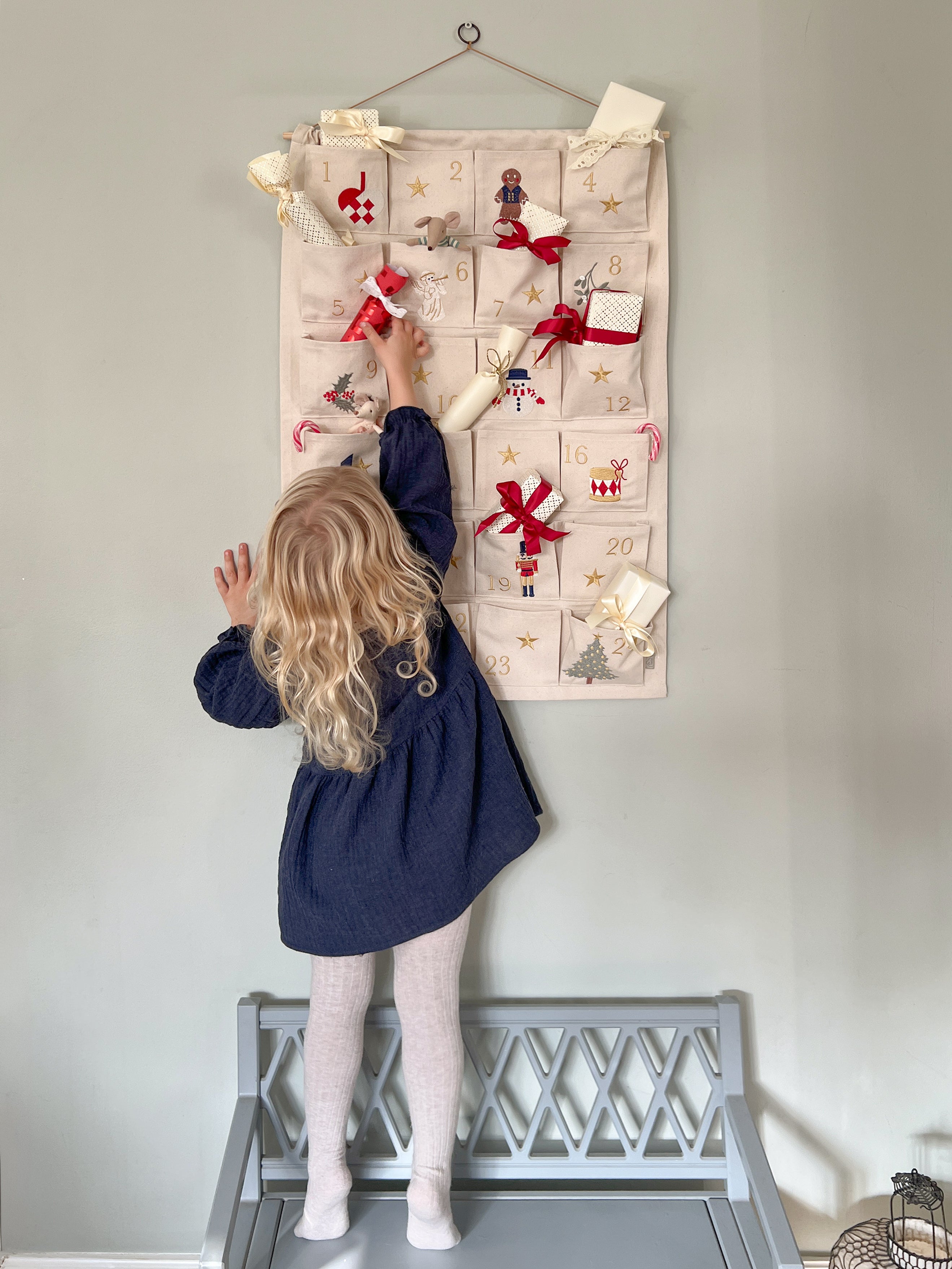 Christmas Calendar - GOTS - Beige