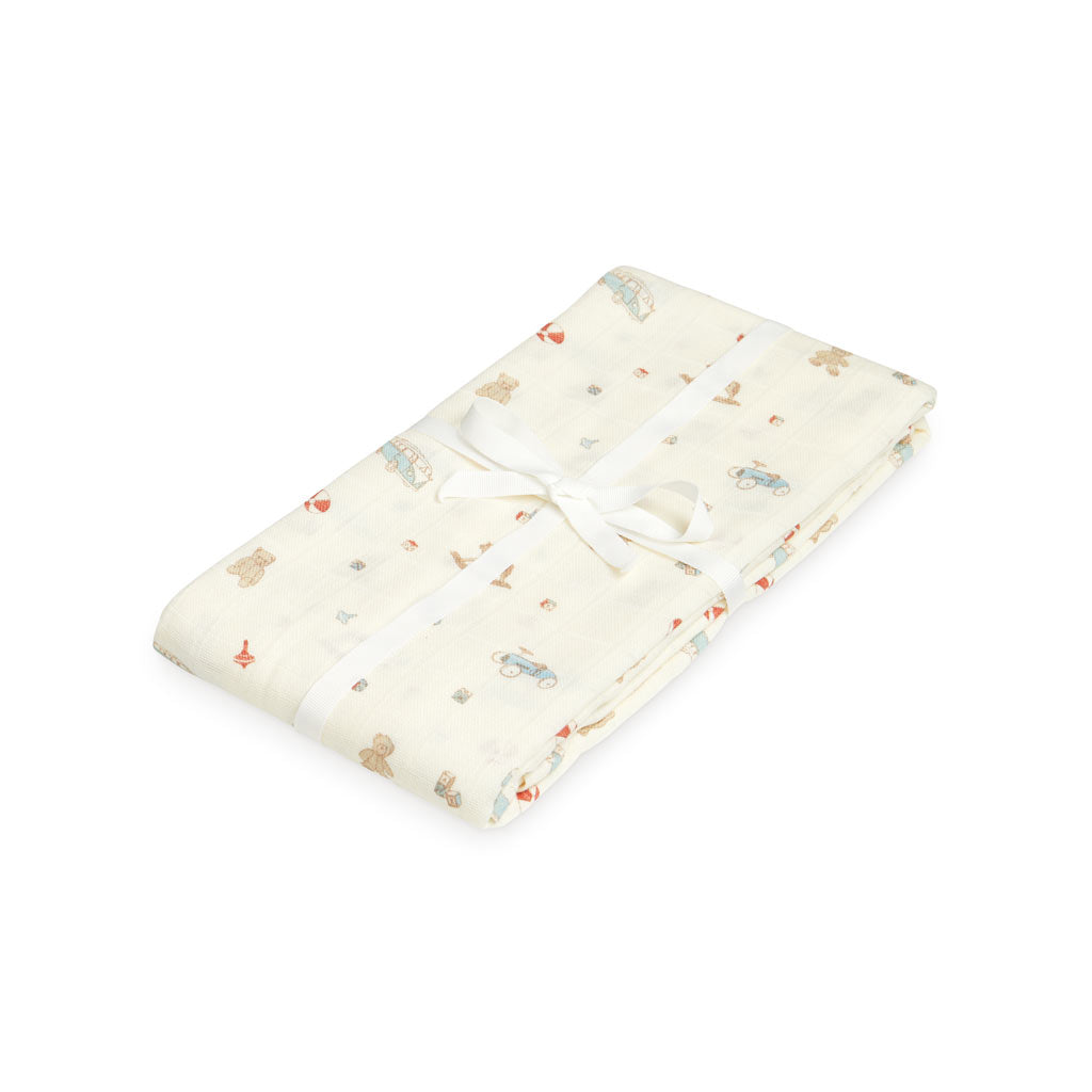 Swaddle - GOTS - Vintage Toys