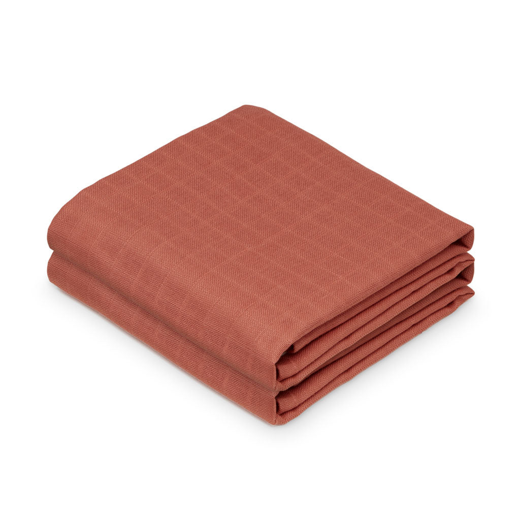 Muslin Cloth, 2-pack - GOTS - Sienna