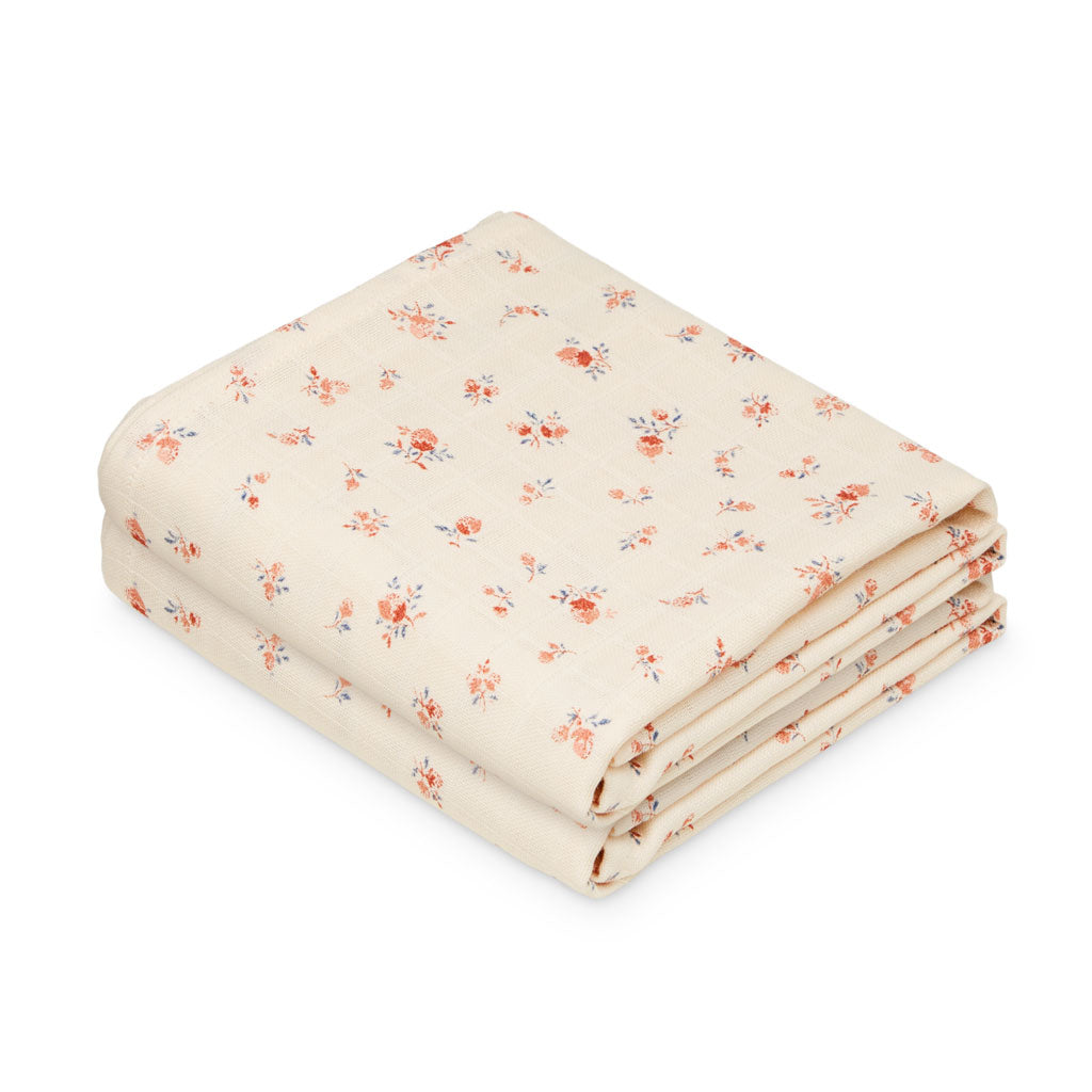 Muslin Cloth, Printed, 2-pack - GOTS - Berries