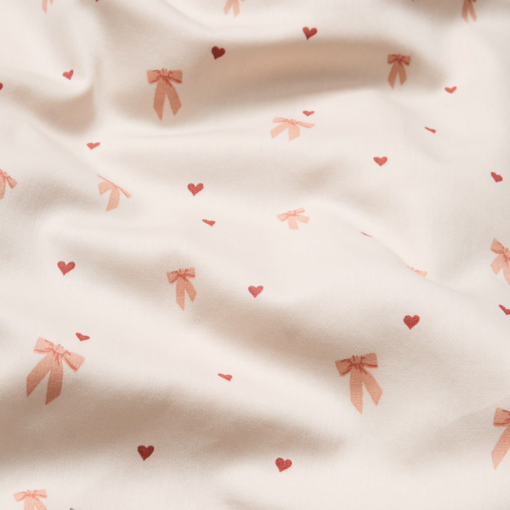 Bedding set, Baby, 70x100cm - GOTS - Bows