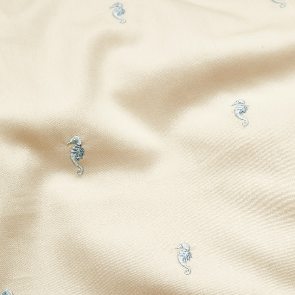 Embroidered Bedding, Baby, 70x100cm - GOTS - Sea Garden