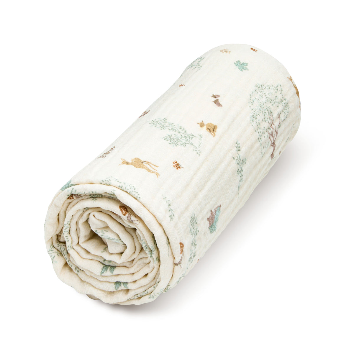 Muslin Baby Blanket - GOTS - Woodland