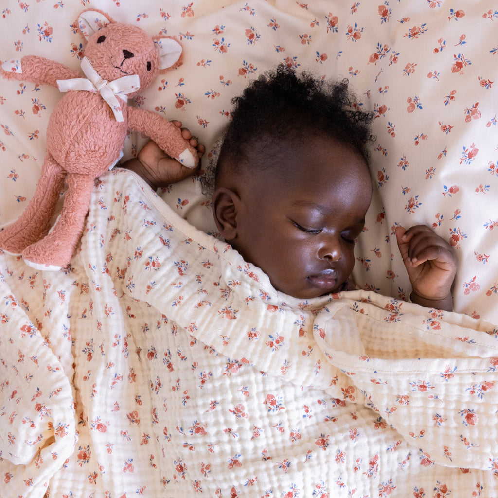 Muslin Baby Blanket - GOTS - Berries