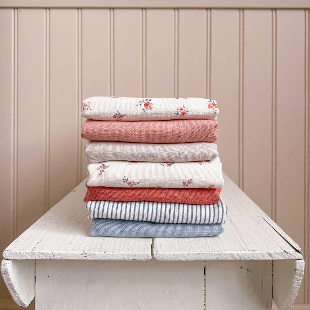 Muslin Cloth, 3-pack - GOTS Mix - Berries