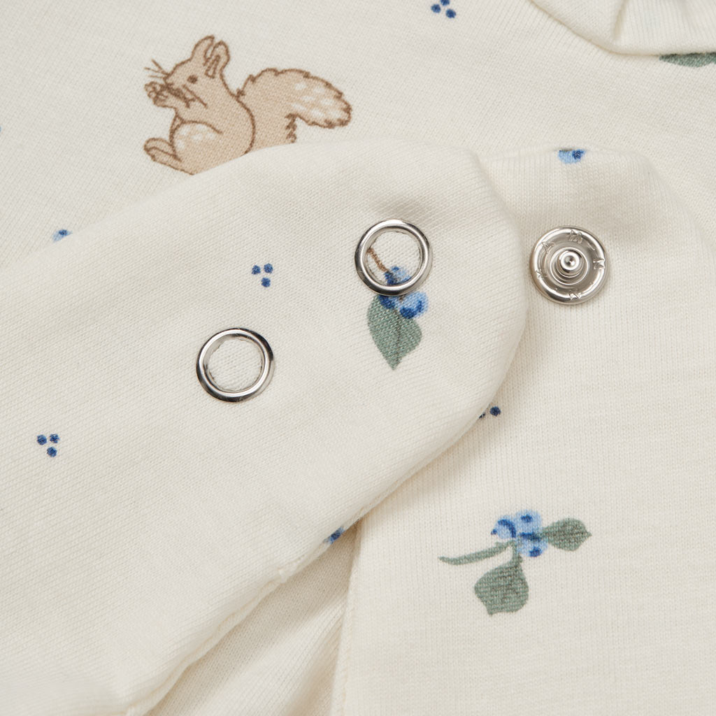 Bandana Bib, Jersey, 2-Pack - GOTS - Blueberries