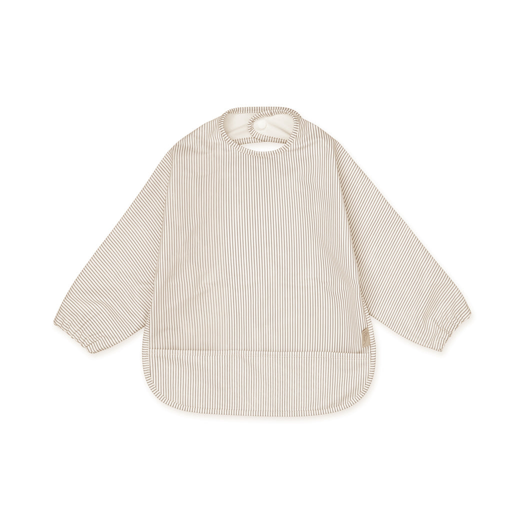 Bib, Sleeved - Classic Stripes Camel