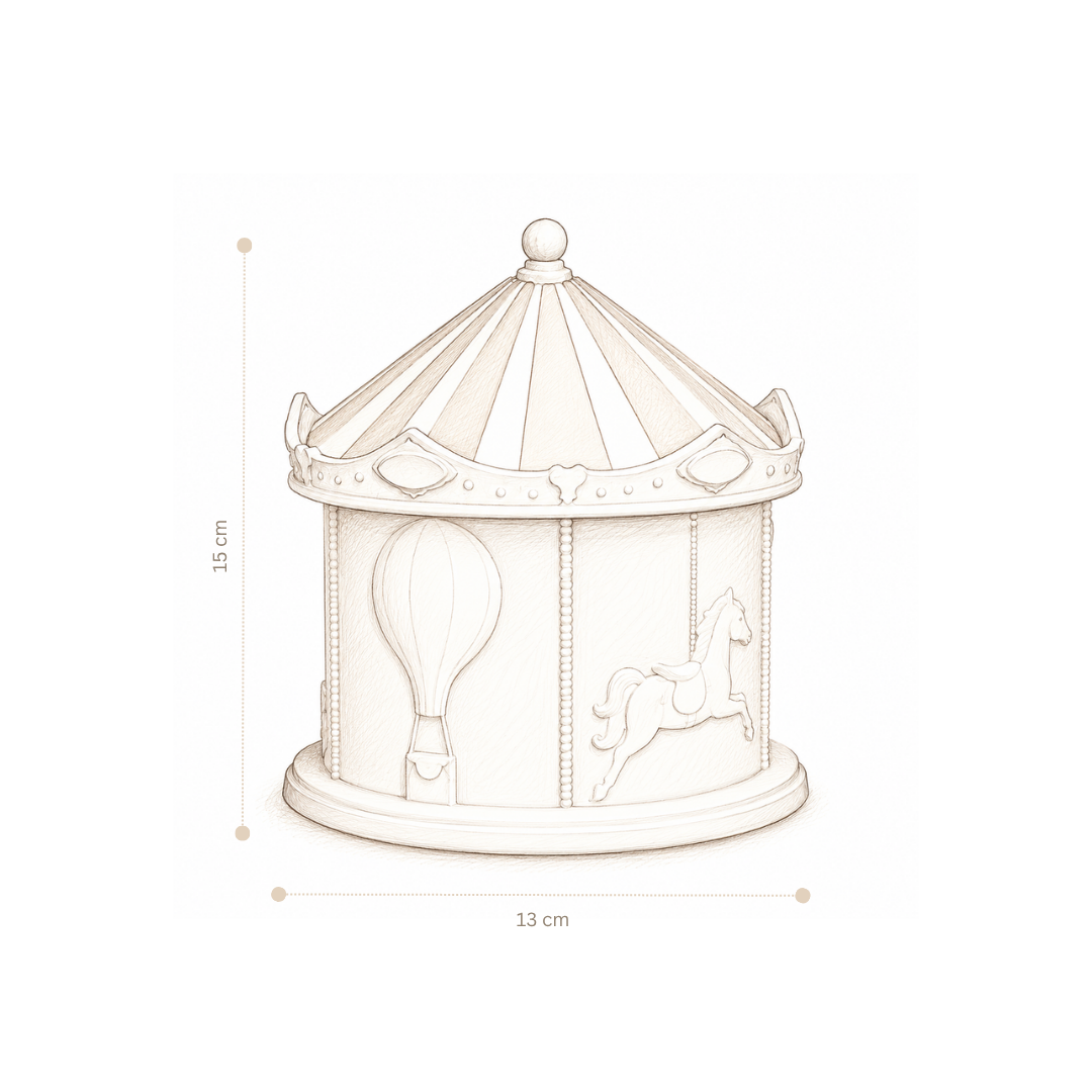 Carousel Night Light, Off-White