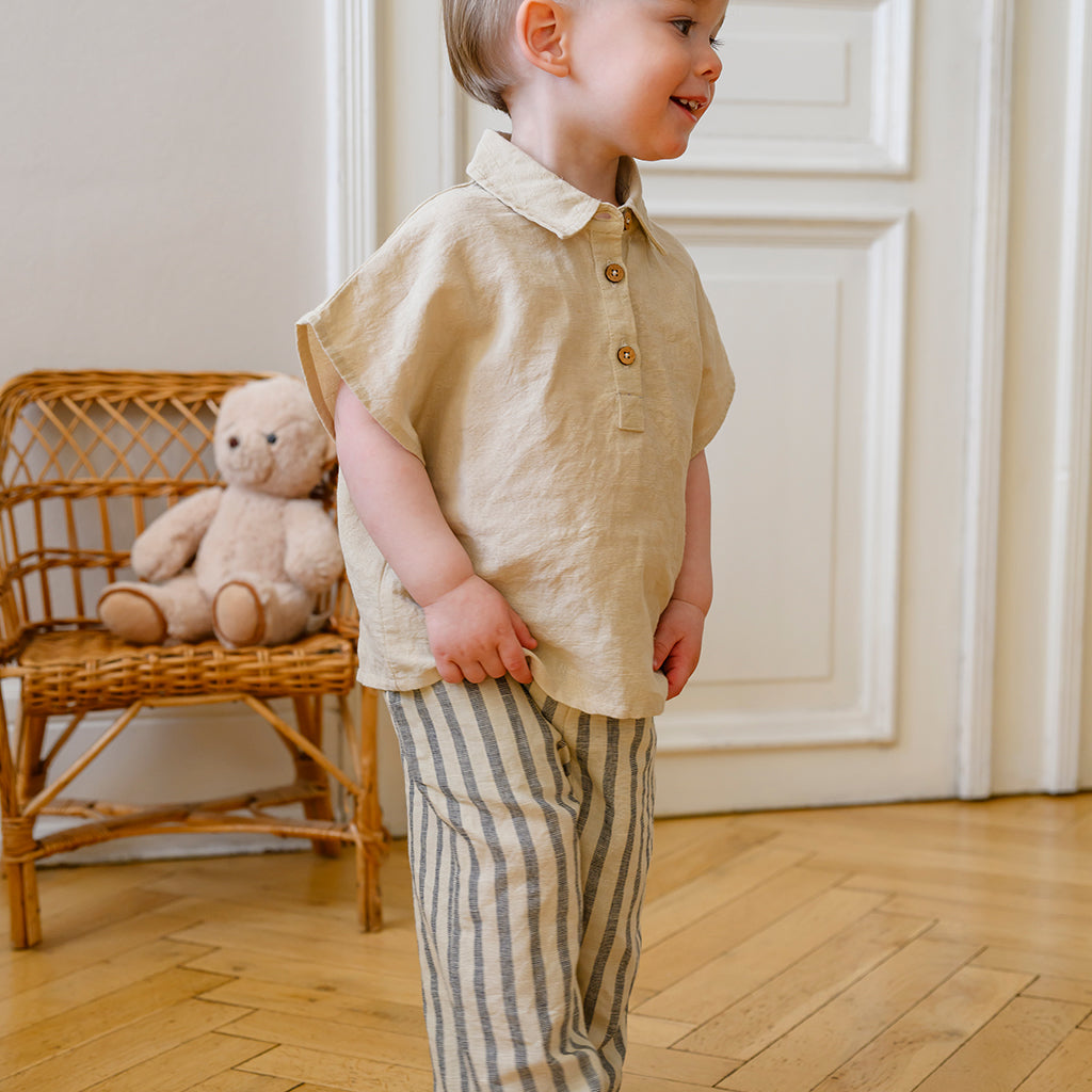 Julian Shirt - GOTS - Beige Linen