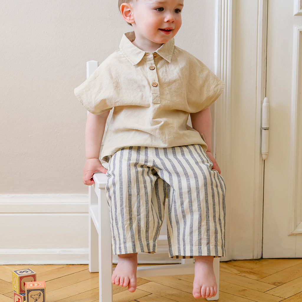 Julian Shirt - GOTS - Beige Linen