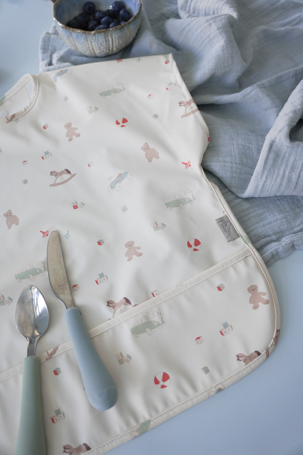 Short Sleeved Bib - Vintage Toys