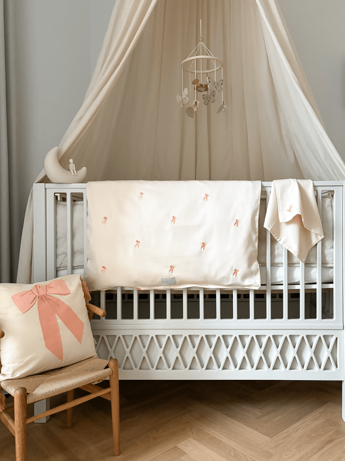 Harlequin Baby Bed, 60x120cm - White