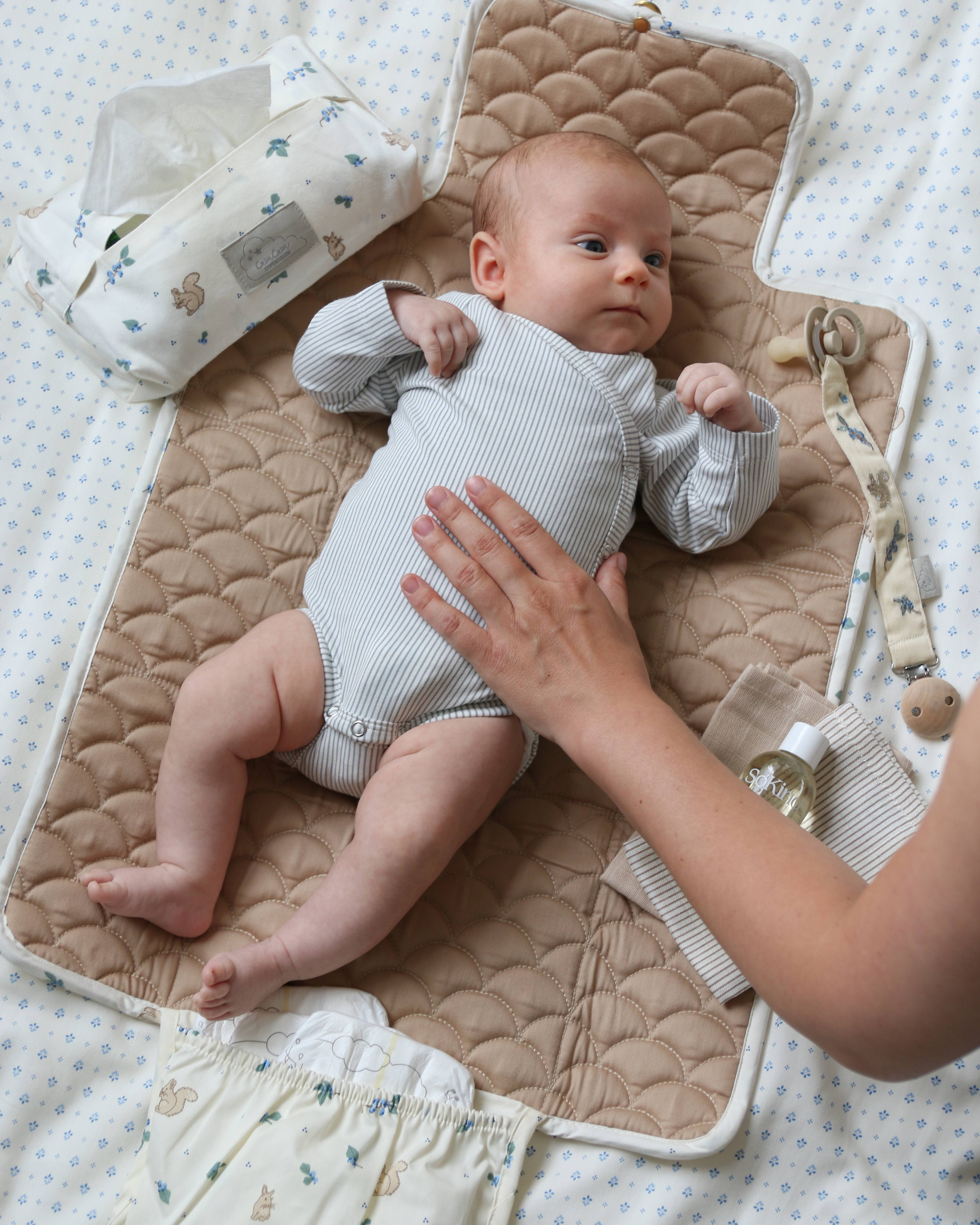 Changing Mat, Quilted - OCS - Blueberries