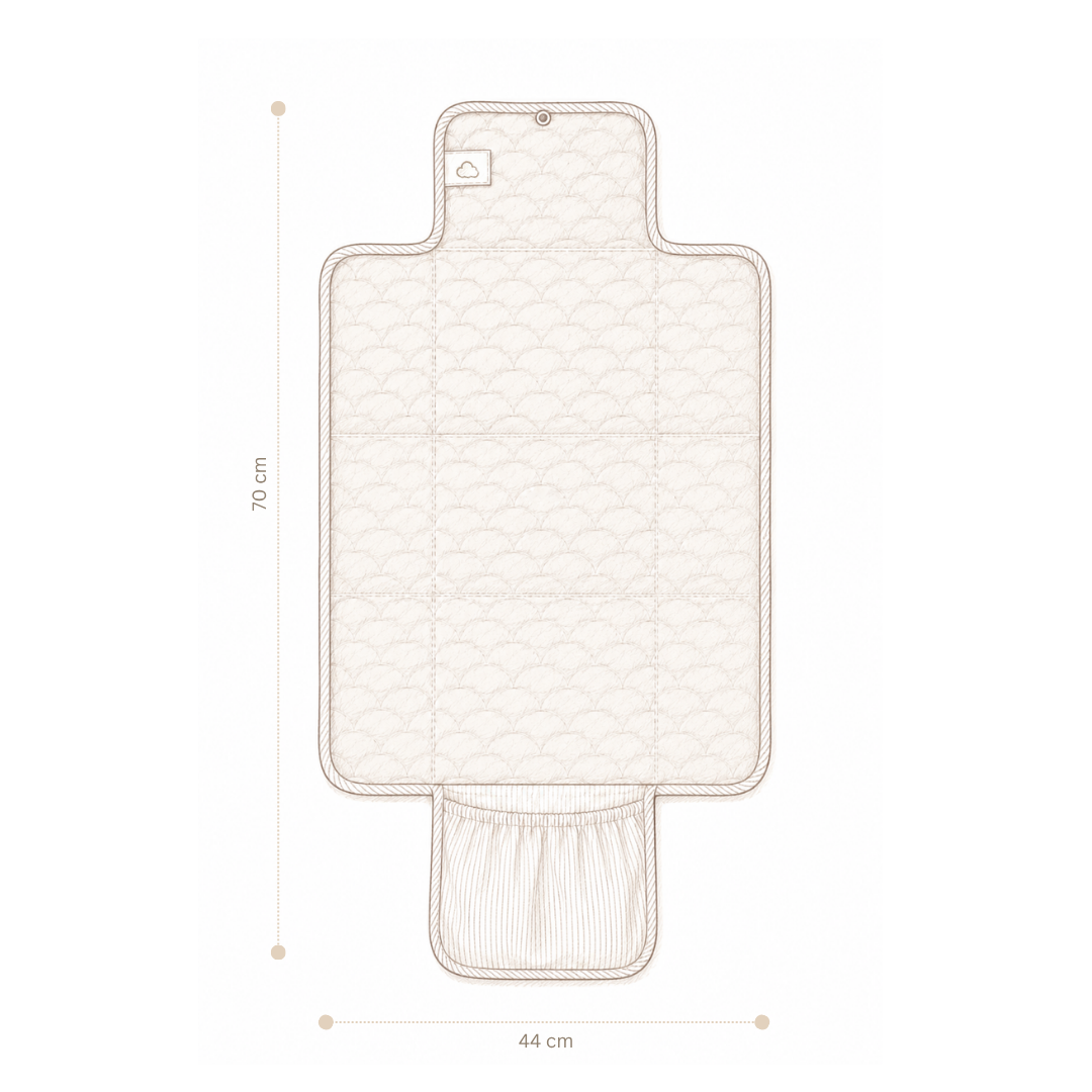 Changing Mat, Quilted - OCS - Blueberries