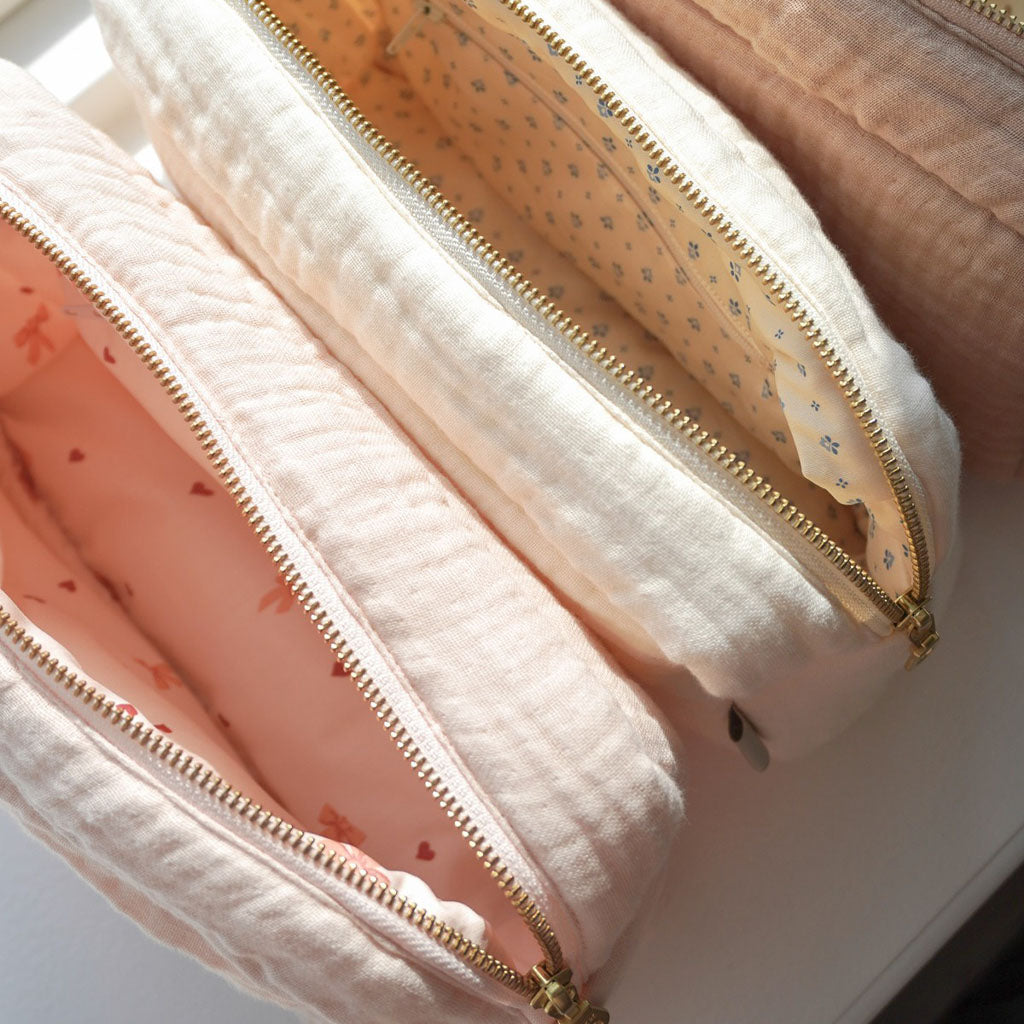 Muslin Toiletry Bag - OCS - Shell