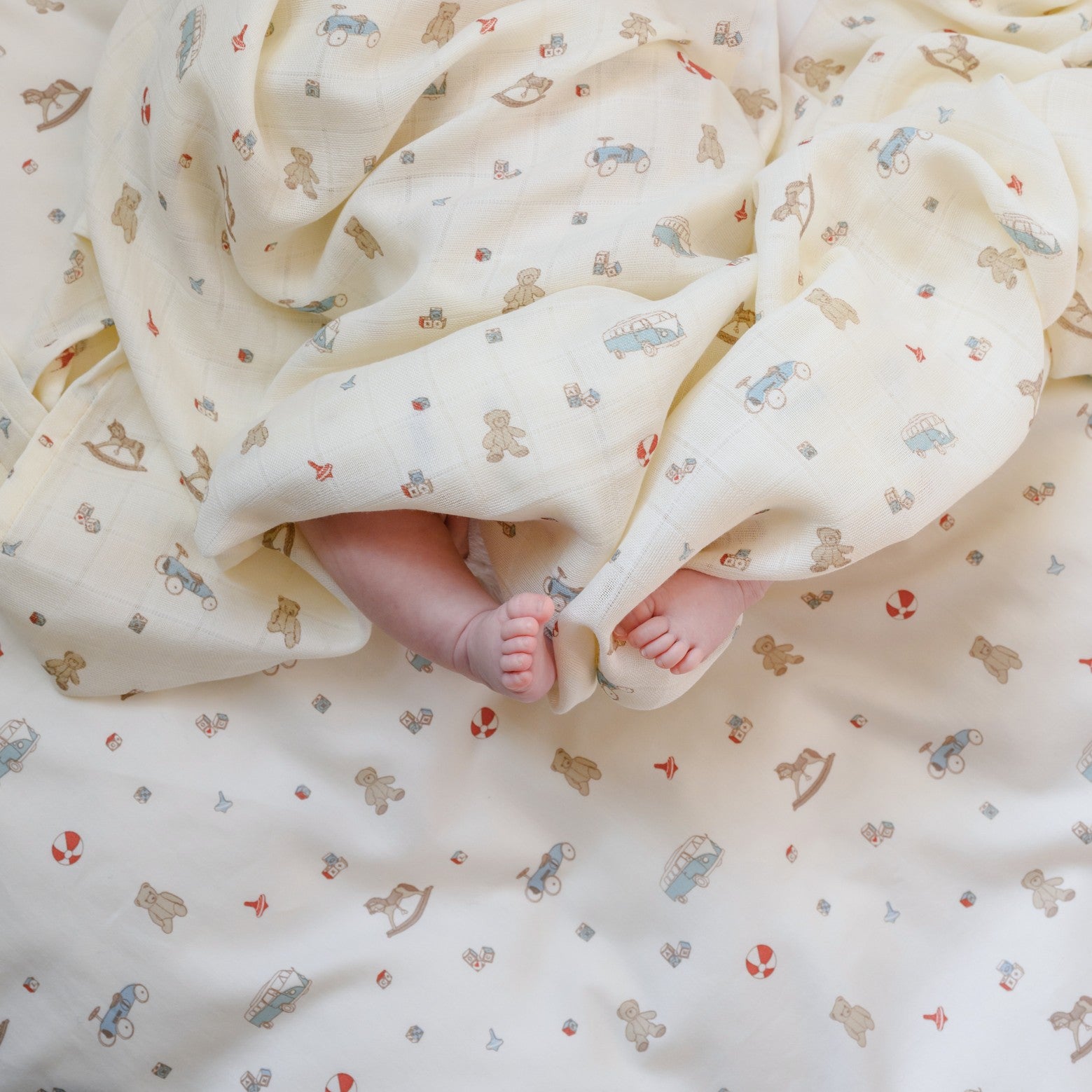 Swaddle - GOTS - Vintage Toys