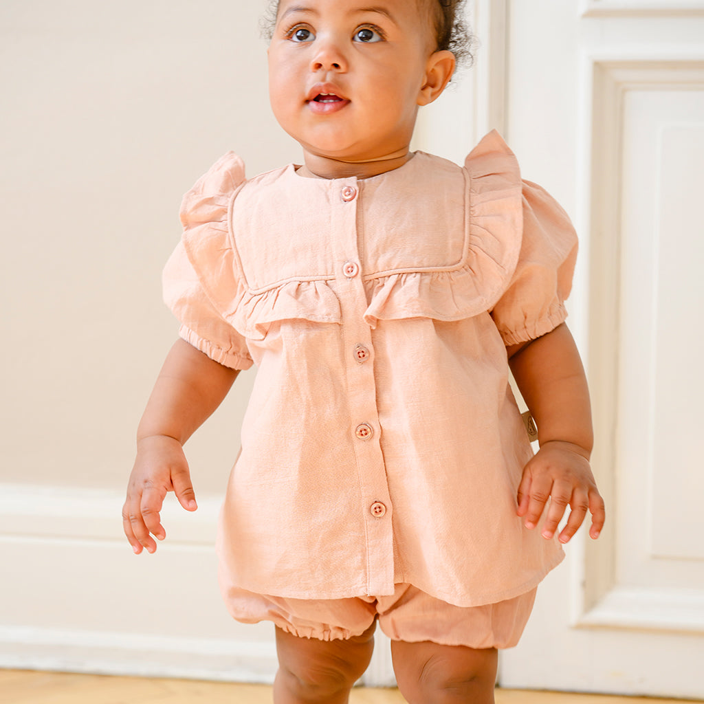 Cleo Blouse - GOTS - Coral
