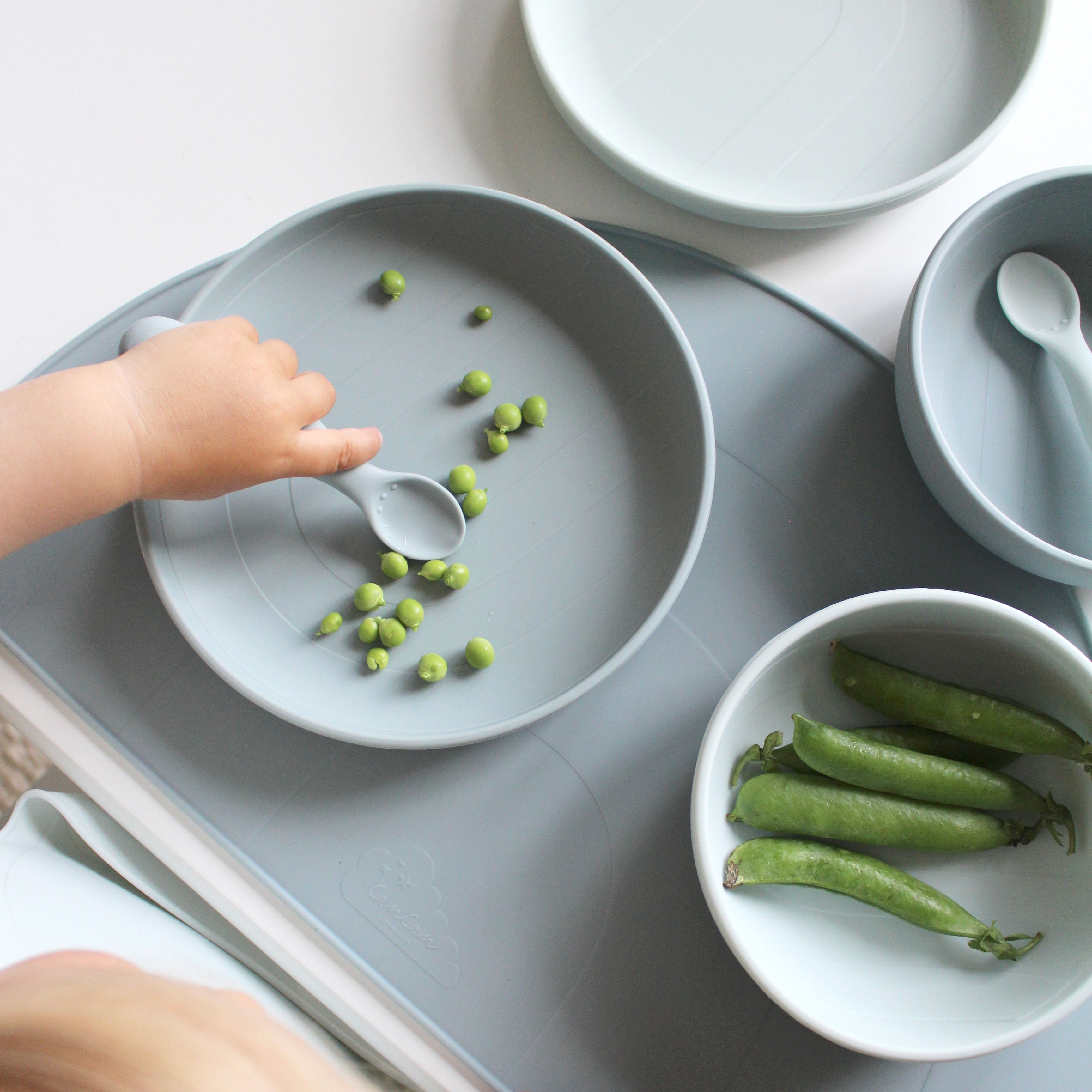 Rainbow Spoons, 2-pack - Blue Mix