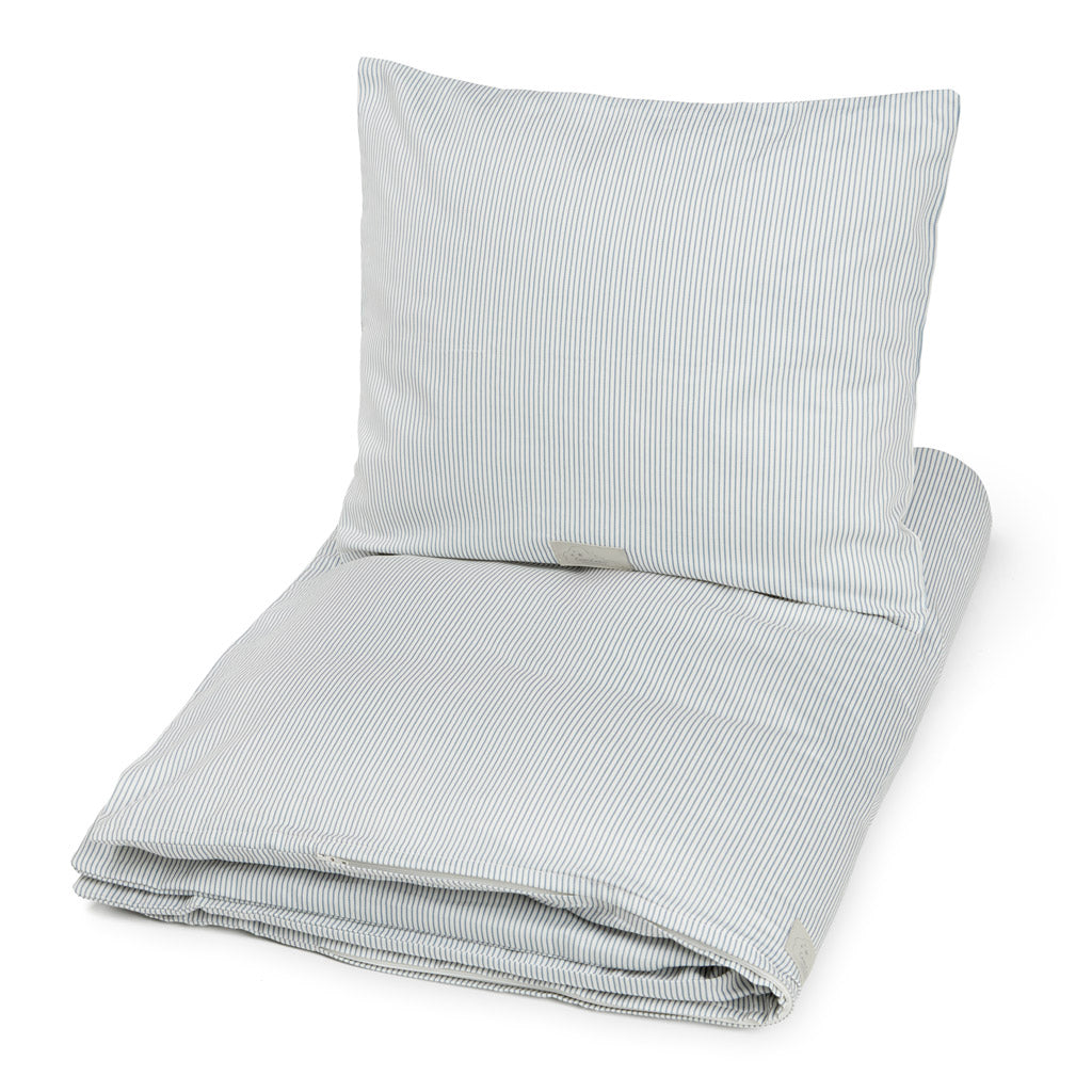 Bedding set, Baby, 70x100cm - GOTS Classic Stripes Blue