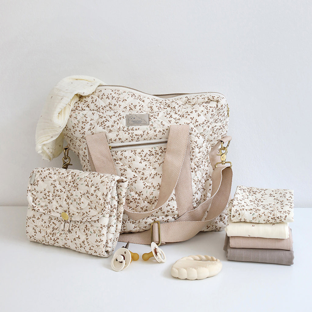 Changing Mat, Quilted - OCS Lierre/Almond