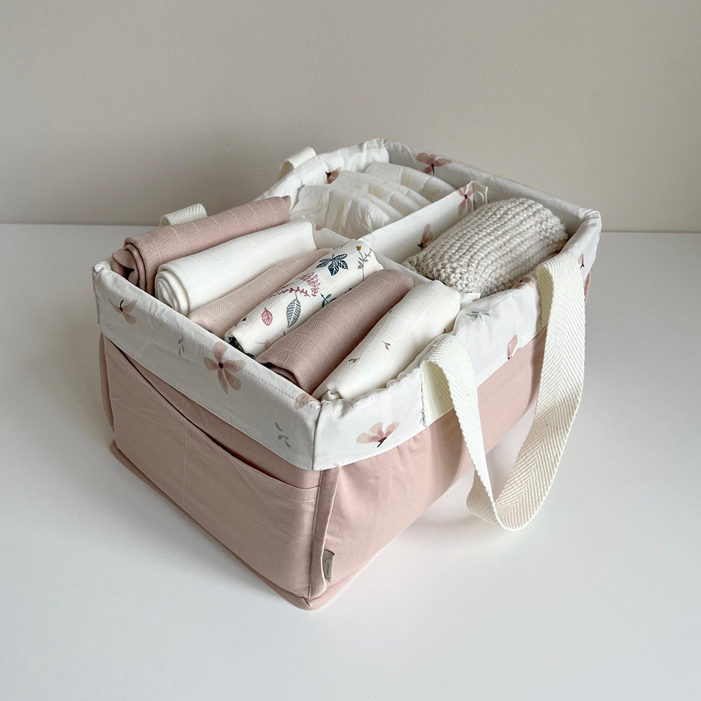 Diaper Caddy - OCS - Windflower Creme