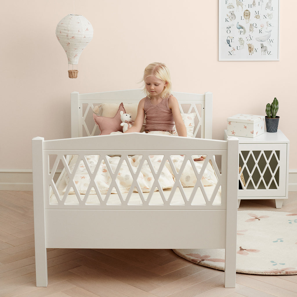 Harlequin Bedside Table - FSC Mix - White