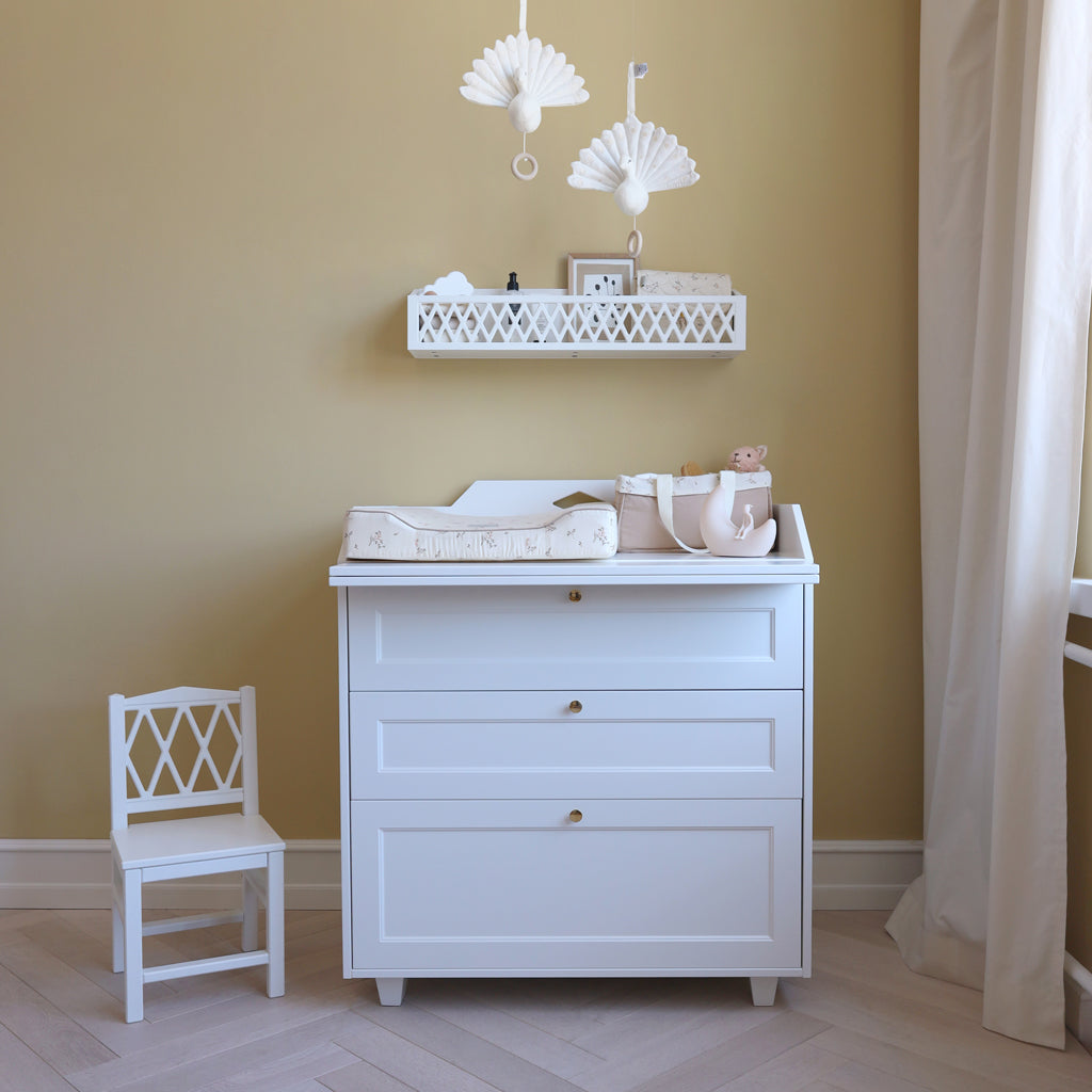 Luca Changing Table Dresser, FSC Mix - White