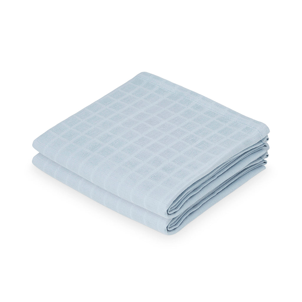 Muslin Cloth, 2-pack - GOTS Dusty Blue