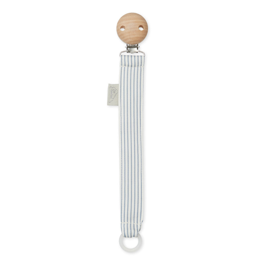 Pacifier Holder - GOTS Classic Stripes Blue