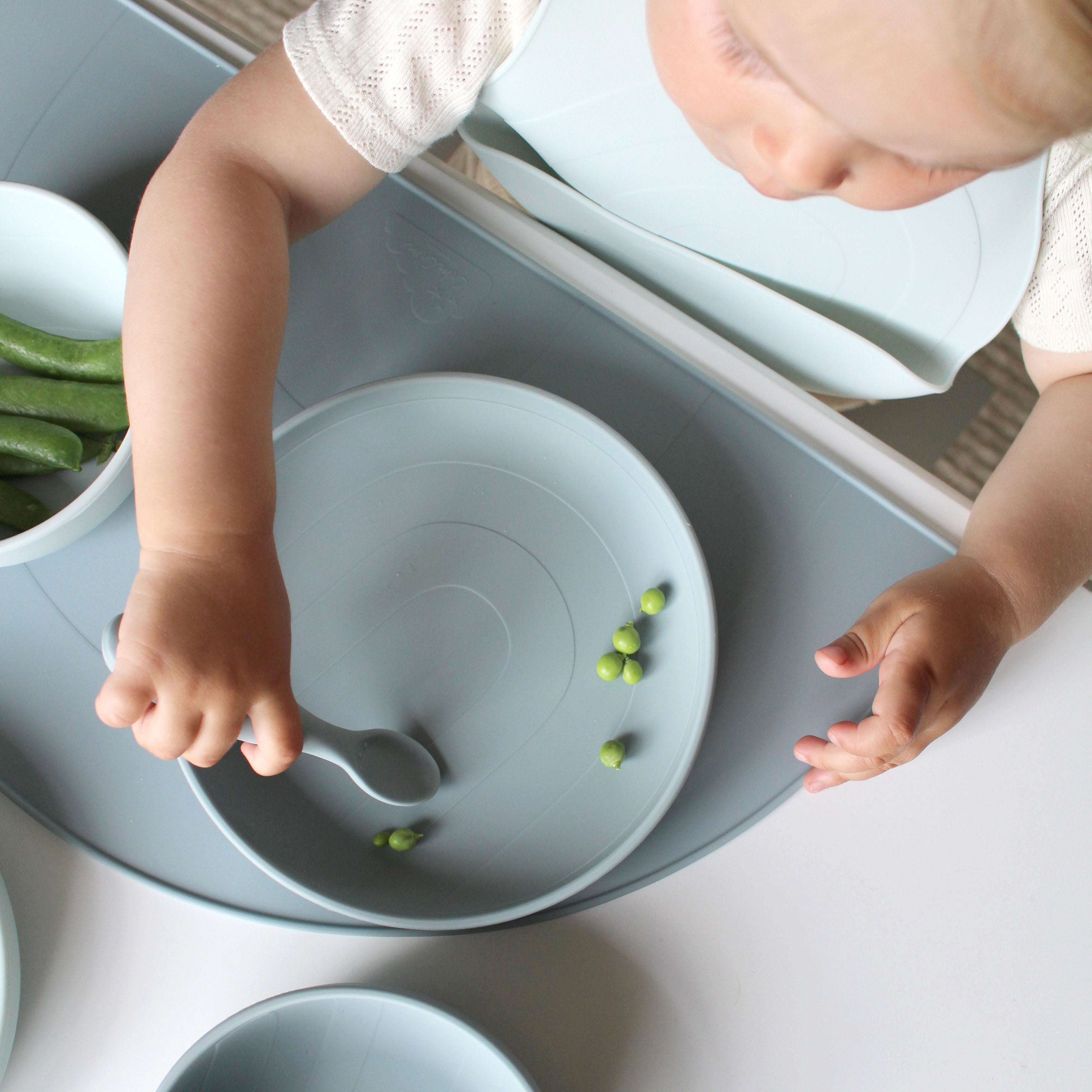 Rainbow Plates, 2-pack - Blue Mix