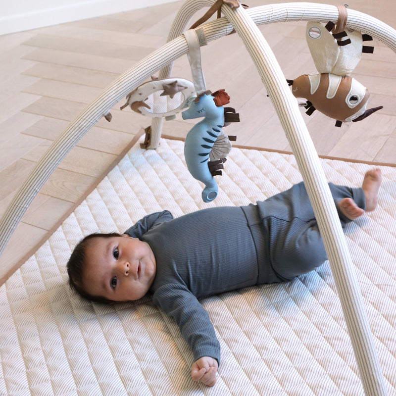 Fabric Baby Gym - OCS Classic Stripes Camel –