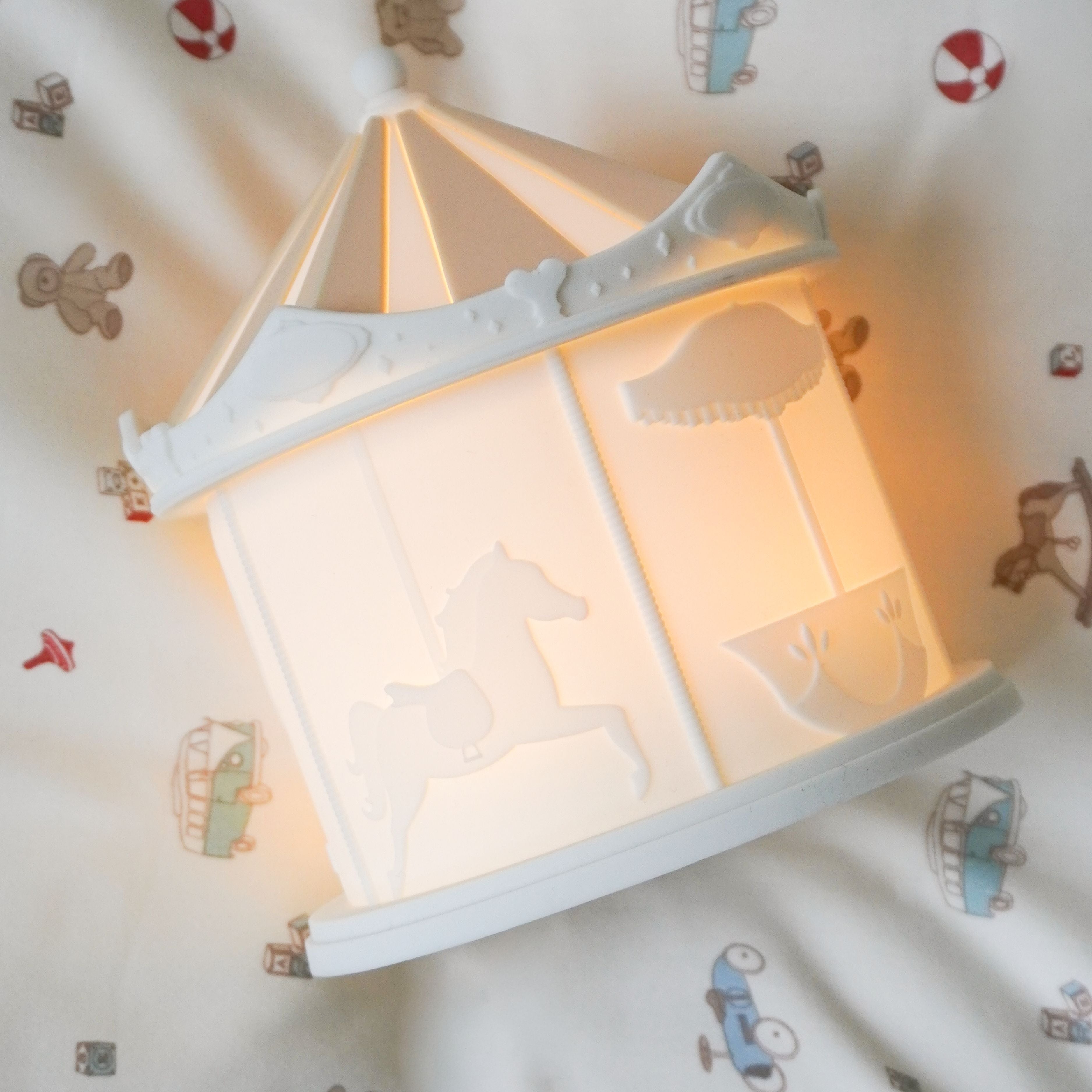 Carousel Night Light, Off-White