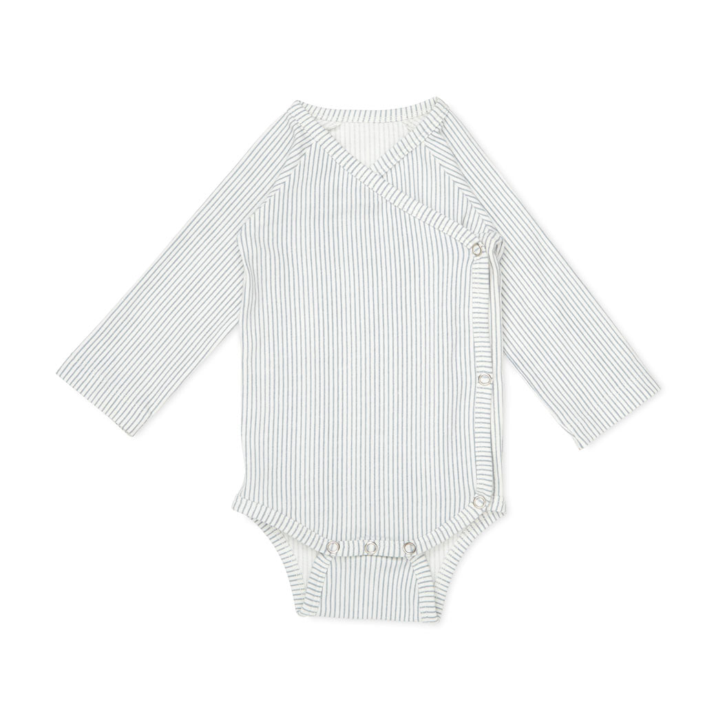 Wrap-around Body Milla - GOTS - Classic Stripes Blue