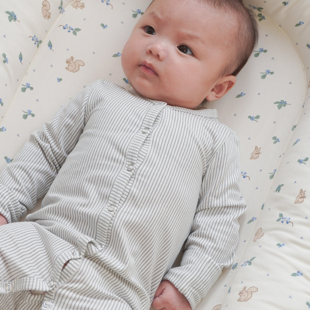 Baby Onesie Ellinor - GOTS - Classic Stripes Blue