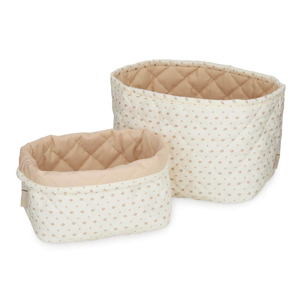 Quilted Storage Basket, Set of Two - OCS - Rowan