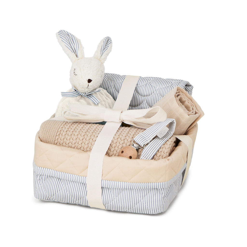 Baby Shower Hamper - Classic Stripes Blue
