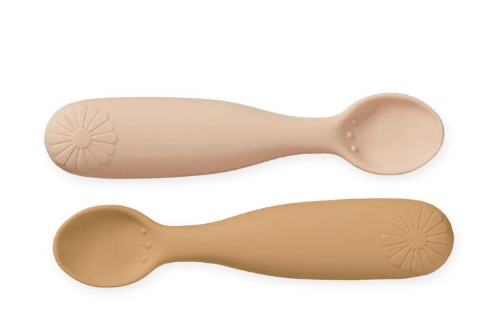 Flower Spoons, 2-pack - Coral Mix