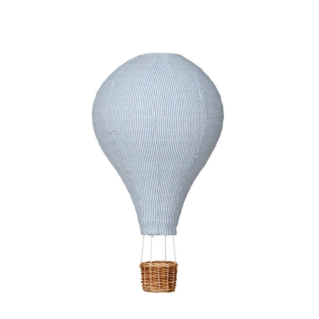 Lamp Shade, Hot Air Balloon - Classic Stripes Blue