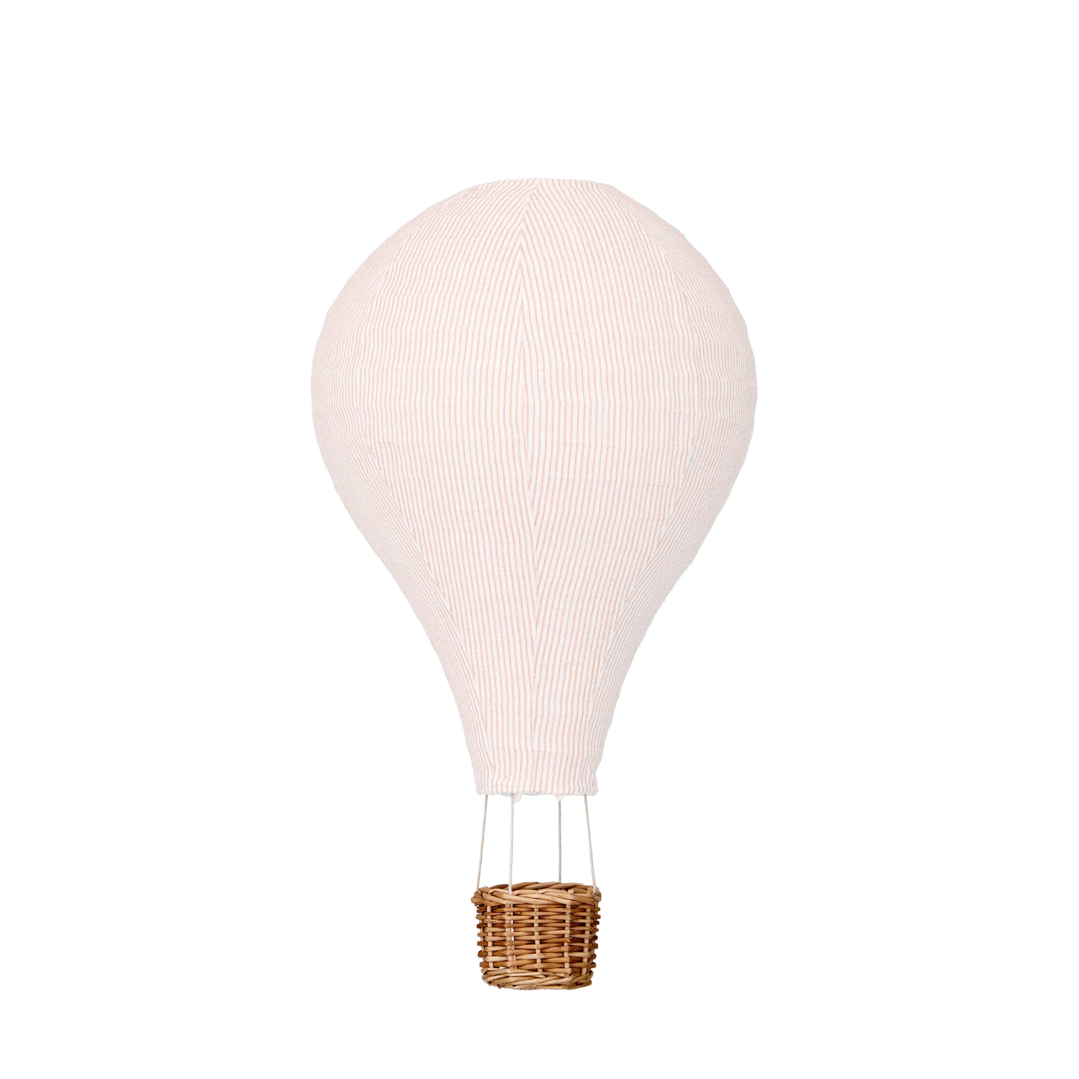 Lamp Shade, Hot Air Balloon - Classic Stripes Rose