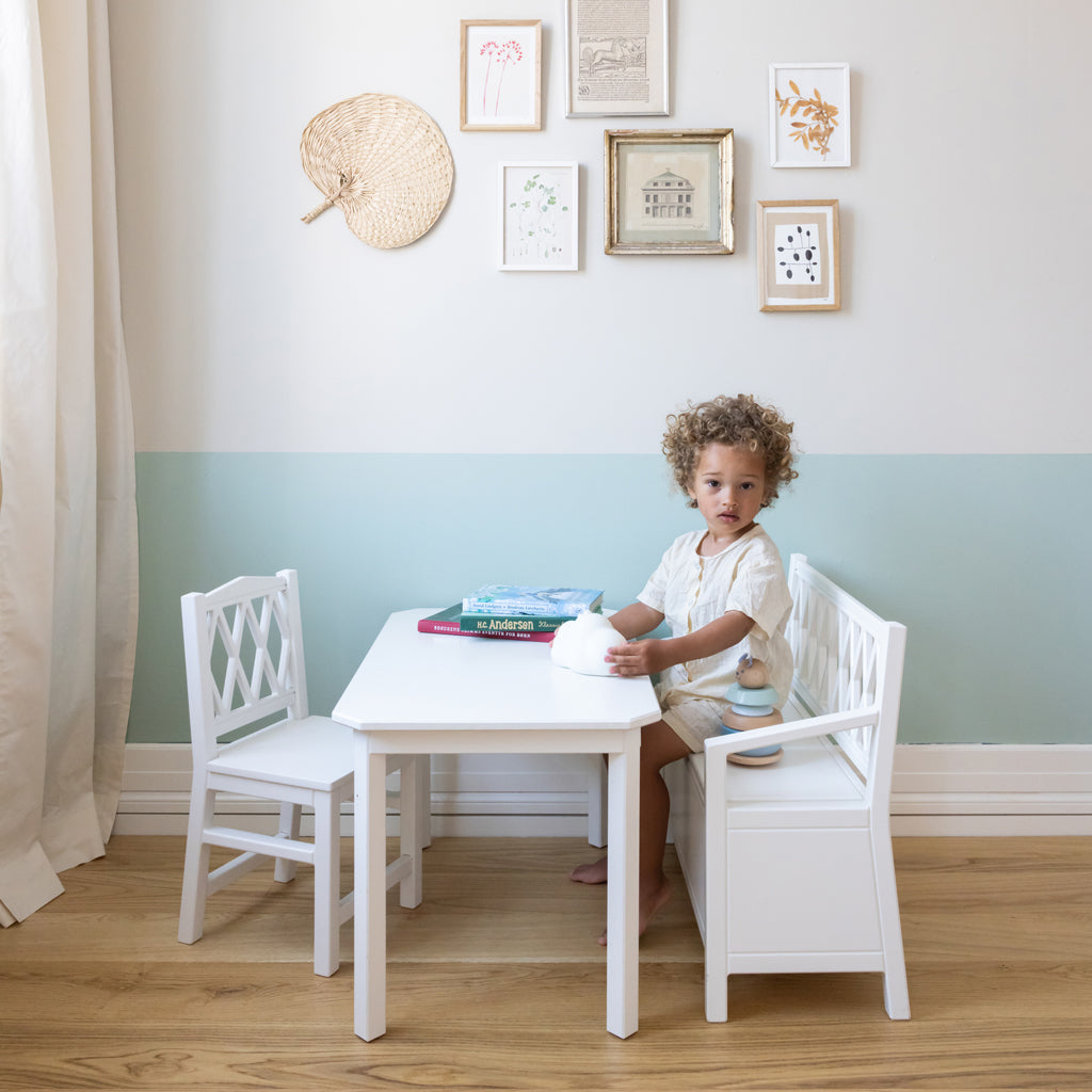 Harlequin enfant  Table - Blanc