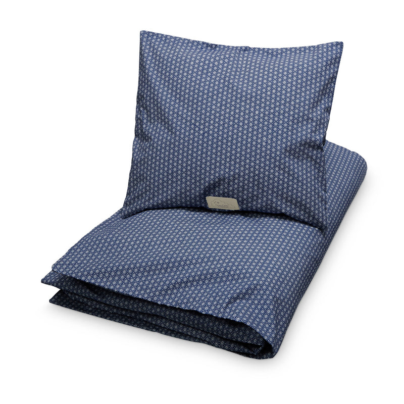 Bedding, Junior, 100x140cm - GOTS Sashiko Blue - UPCYCLED